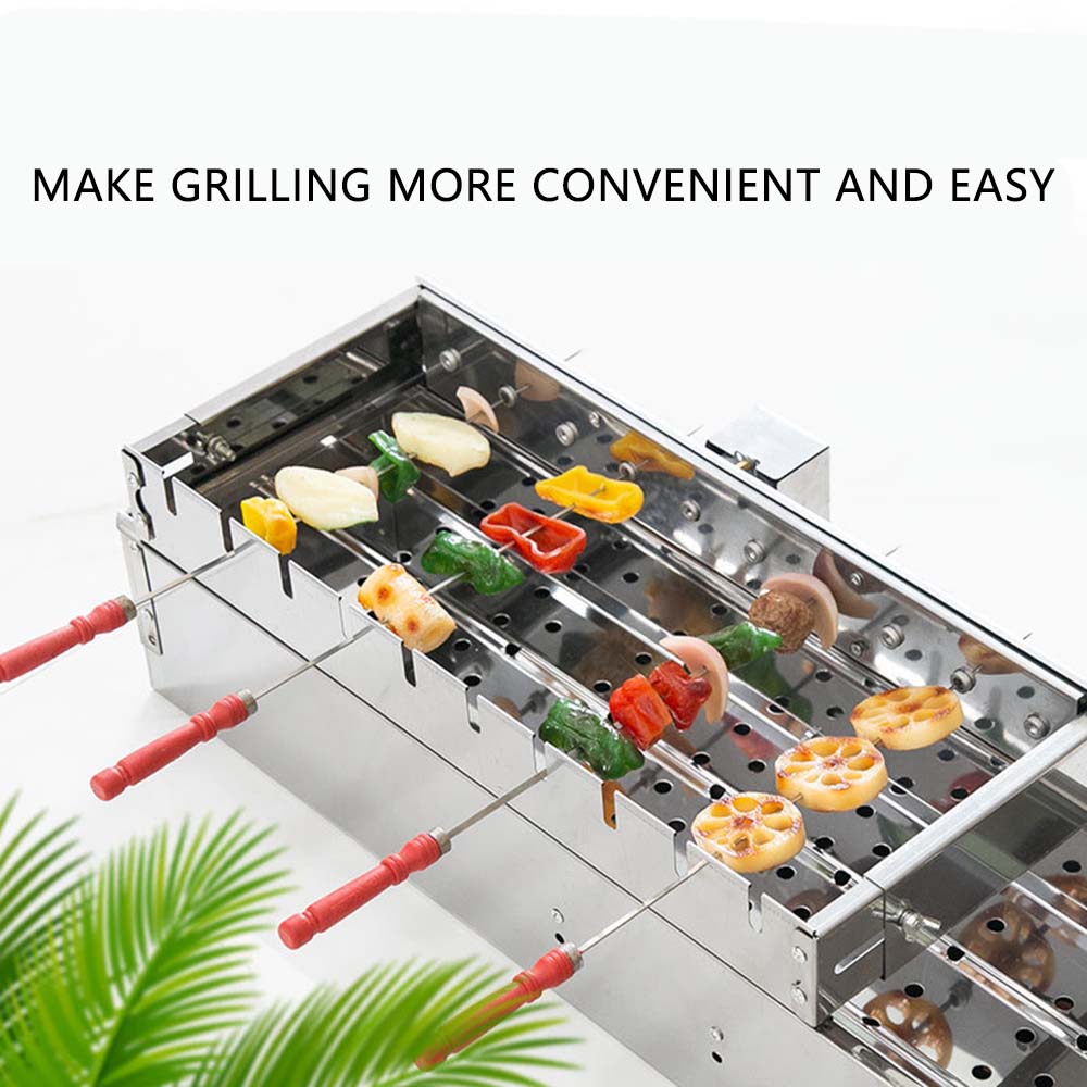Hot Dog Press - Commercial Stainless Steel Grill Skewers Full-automatic