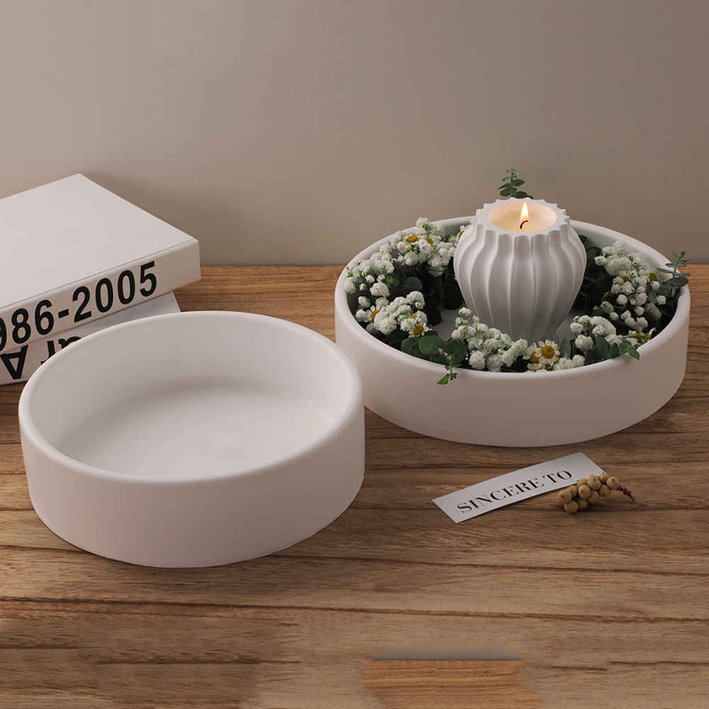 Potsticker Mold - Large Capacity Cement Candle Bowl Silicone
