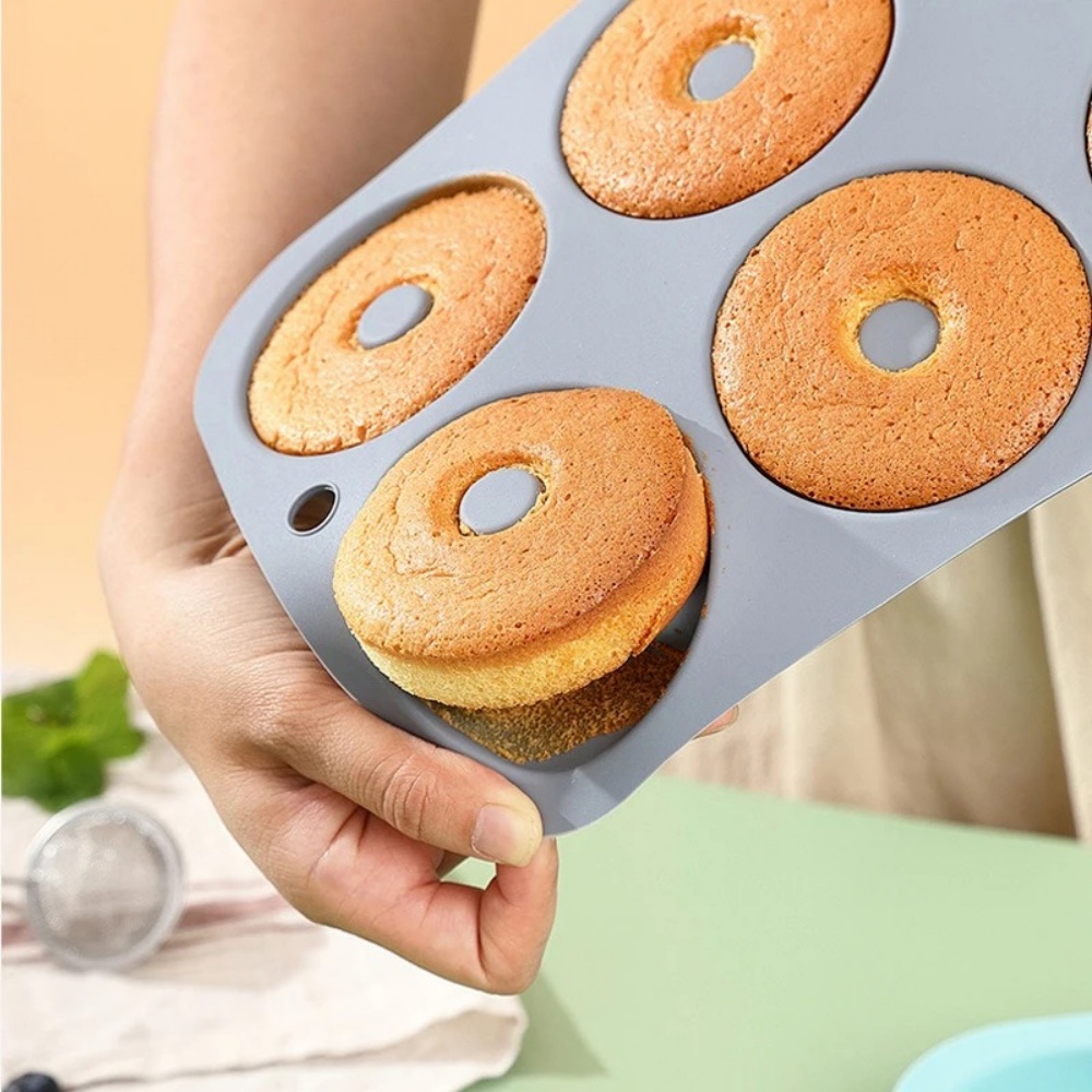 Donut Mold Silicone - 6Holes Baking Mold Food Grade Silicone