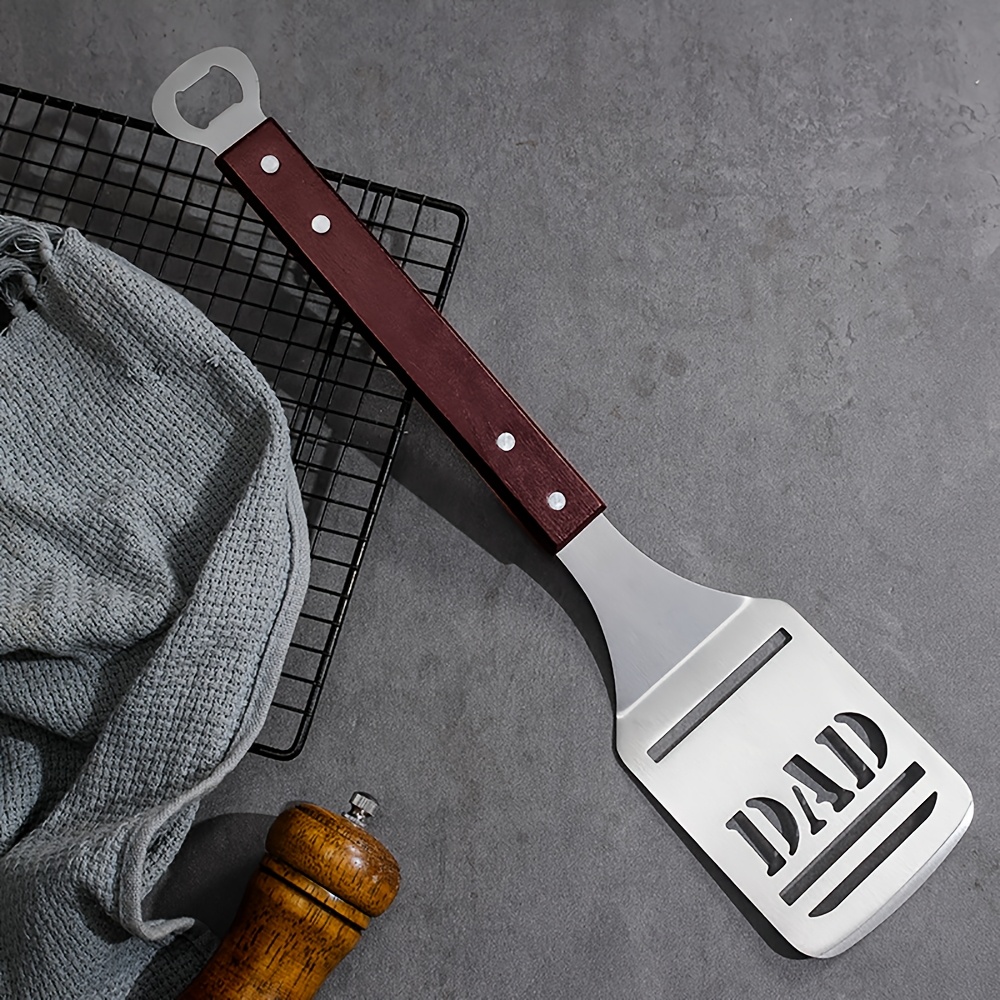 Stainless Steel BBQ Spatula wi - Okonomiyaki Spatula recension och pris