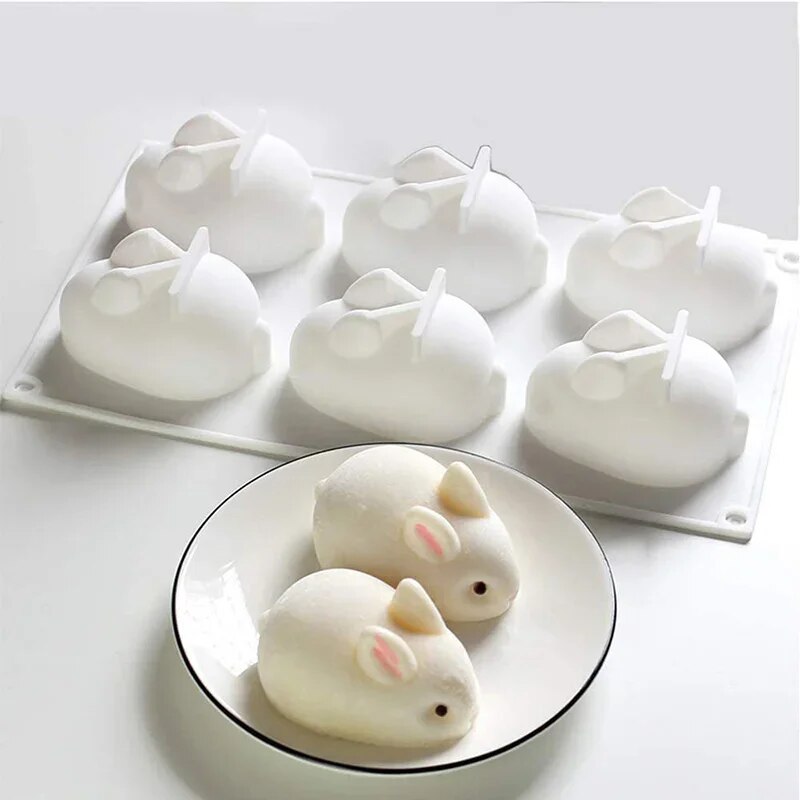 Silicone Rabbit Mold Fondant B - Bunny Cake Mold recension och pris