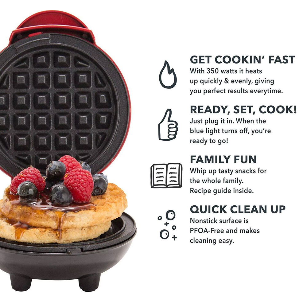 Mini Waffle Maker Bubble Egg C - Egg Waffle Pan recension och pris