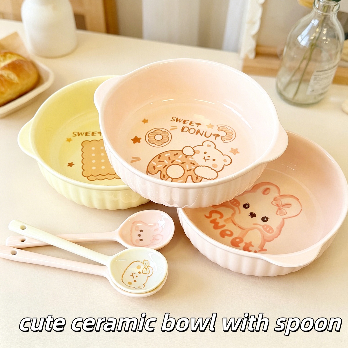 7.5 Inch Cute Cartoon Bear Rab - Dim Sum Basket recension och pris