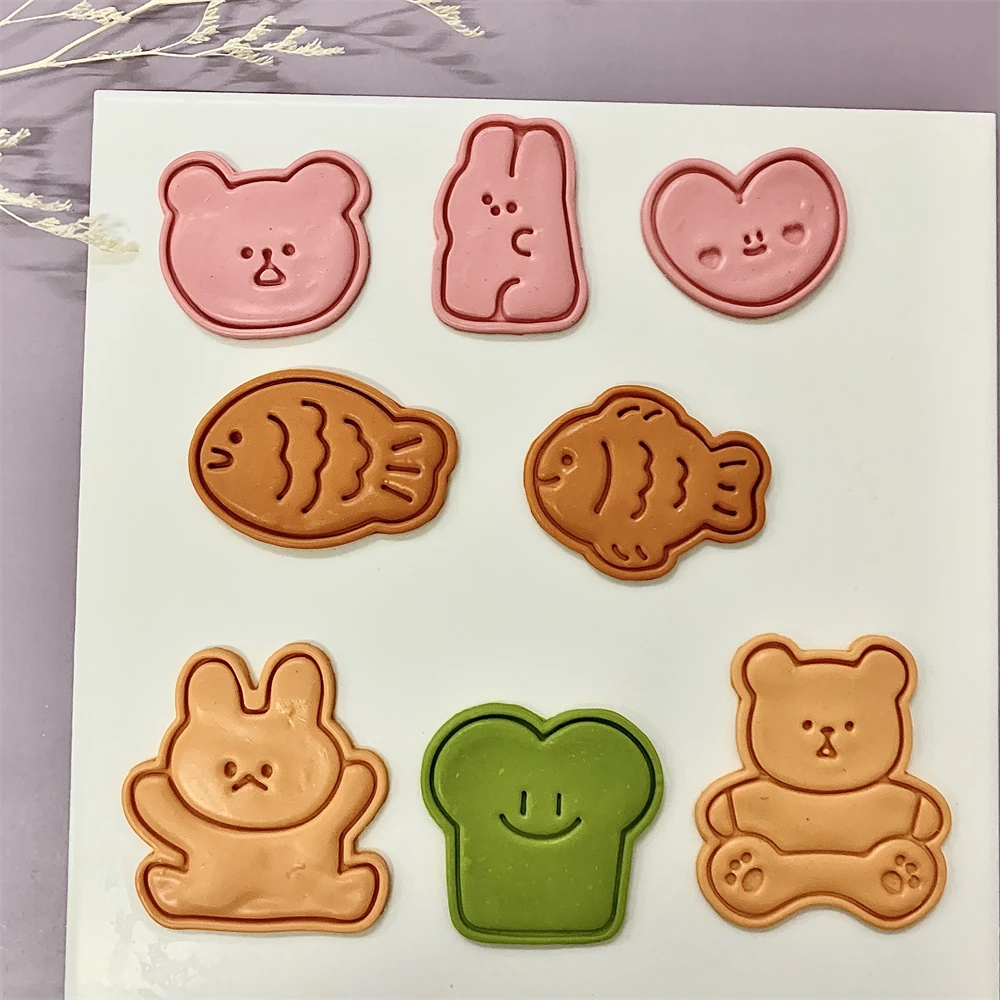 Cute Animal Cookie Embossing S - Bunny Cake Mold recension och pris