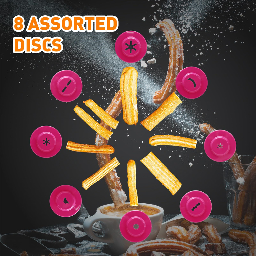 1pc DIY Manual Cookie Press Ma - Churros Maker Gun recension och pris