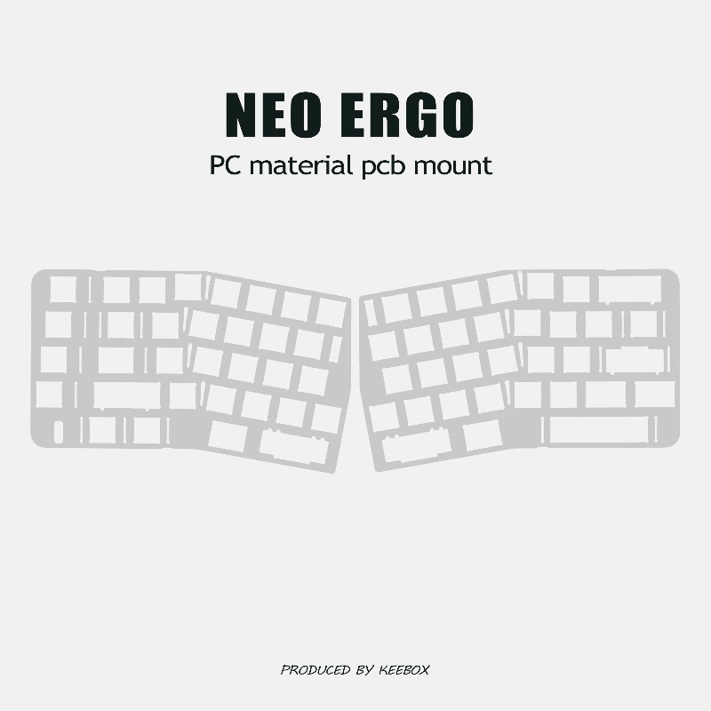 Neo Ergo Keyboard Positioning  - Crepe Pan Carbon recension och pris