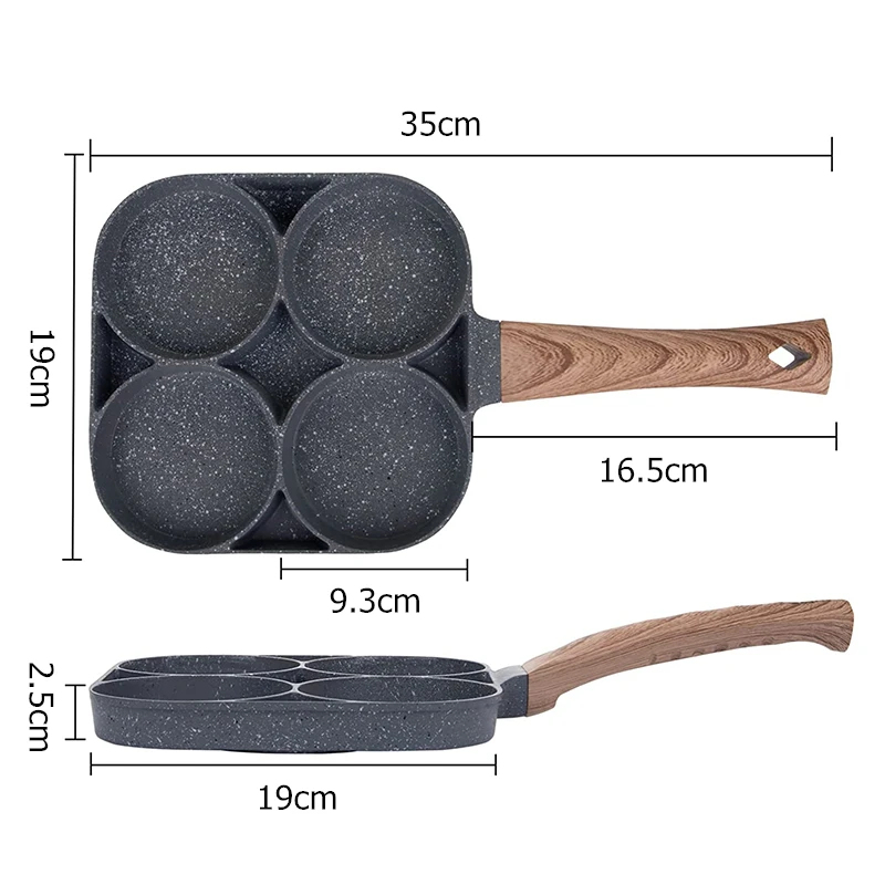 Pancake Egg Frying Pan 4 Cups  - Mini Pancake Griddle recension och pris