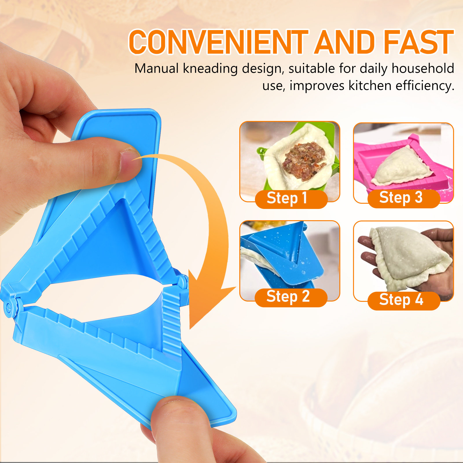 3Pcs Dumpling Mold Plastic Set - Dumpling Press Set recension och pris