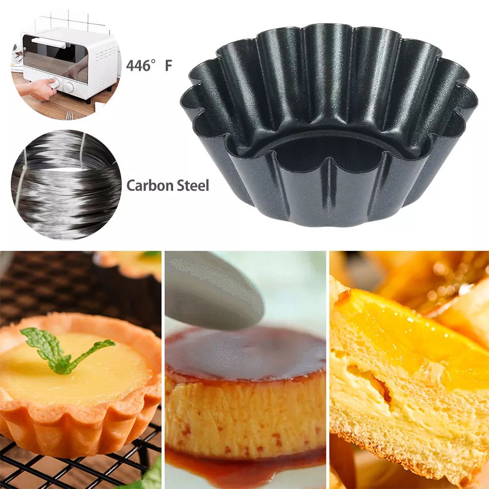 4PCS Mini Round Nonstick Tart  - Egg Waffle Pan recension och pris