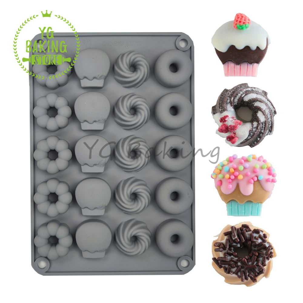 Dorica 3D Mini Donut Sawalin C - Donut Mold Silicone recension och pris