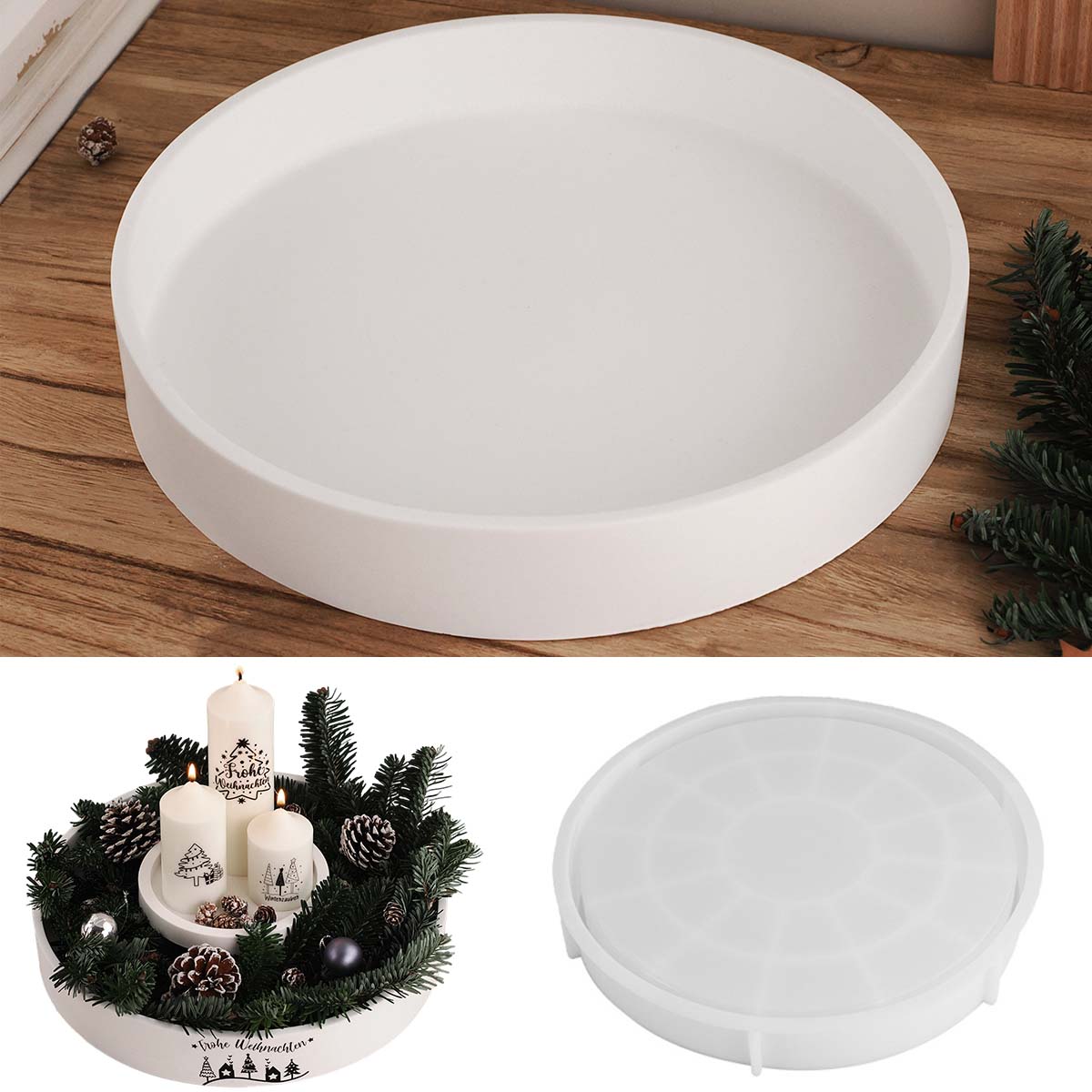 Concrete Round Candle Bowl Ves - Potsticker Mold recension och pris