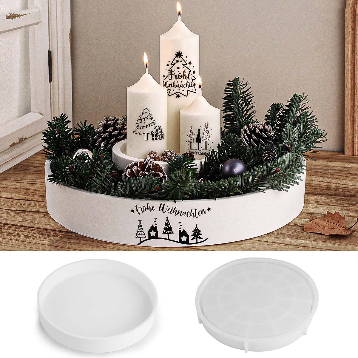 Concrete Round Candle Bowl Ves - Potsticker Mold recension och pris