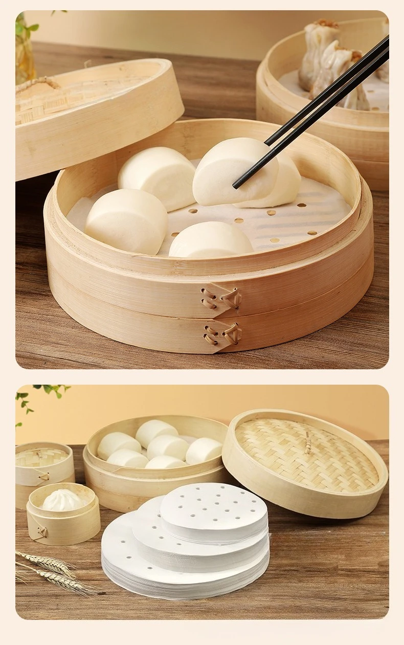 100Pcs Food Grade Disposable S - Bao Steamer Bamboo recension och pris