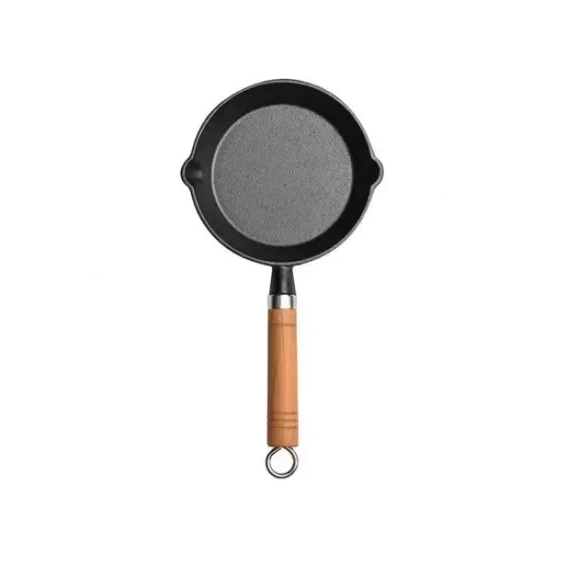 20cm Cast Iron Skillet Wooden  - Egg Waffle Pan recension och pris