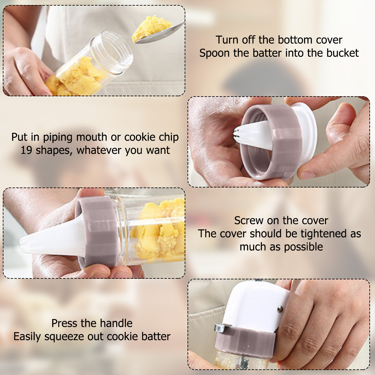 Cookie Press Set Cookie Press  - Churros Maker Gun recension och pris