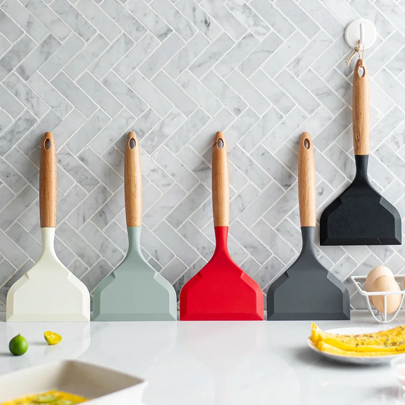 2Pcs Silicone Spatula Wide Mou - Okonomiyaki Spatula recension och pris